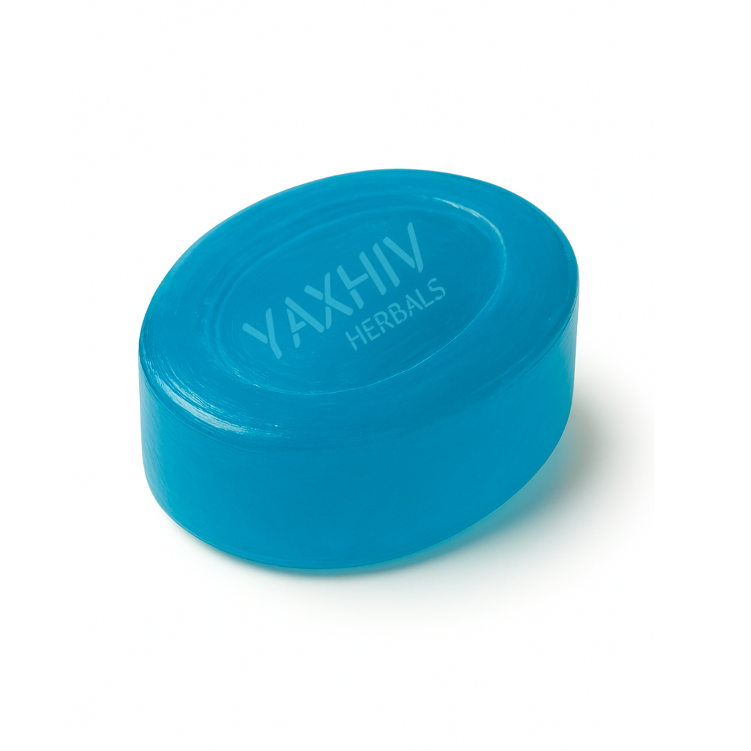 Yaxhiv Herbals Aqua Blue Glycerine Soap 100gm – Refreshing & Hydrating Bathing Bar