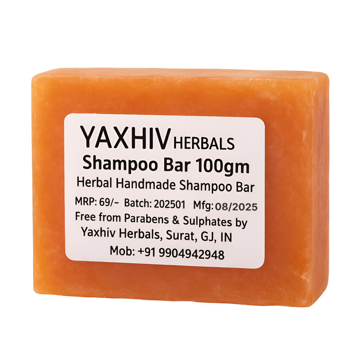 Yaxhiv Herbals Reetha & Shikakai Herbal Shampoo Bar 100gm