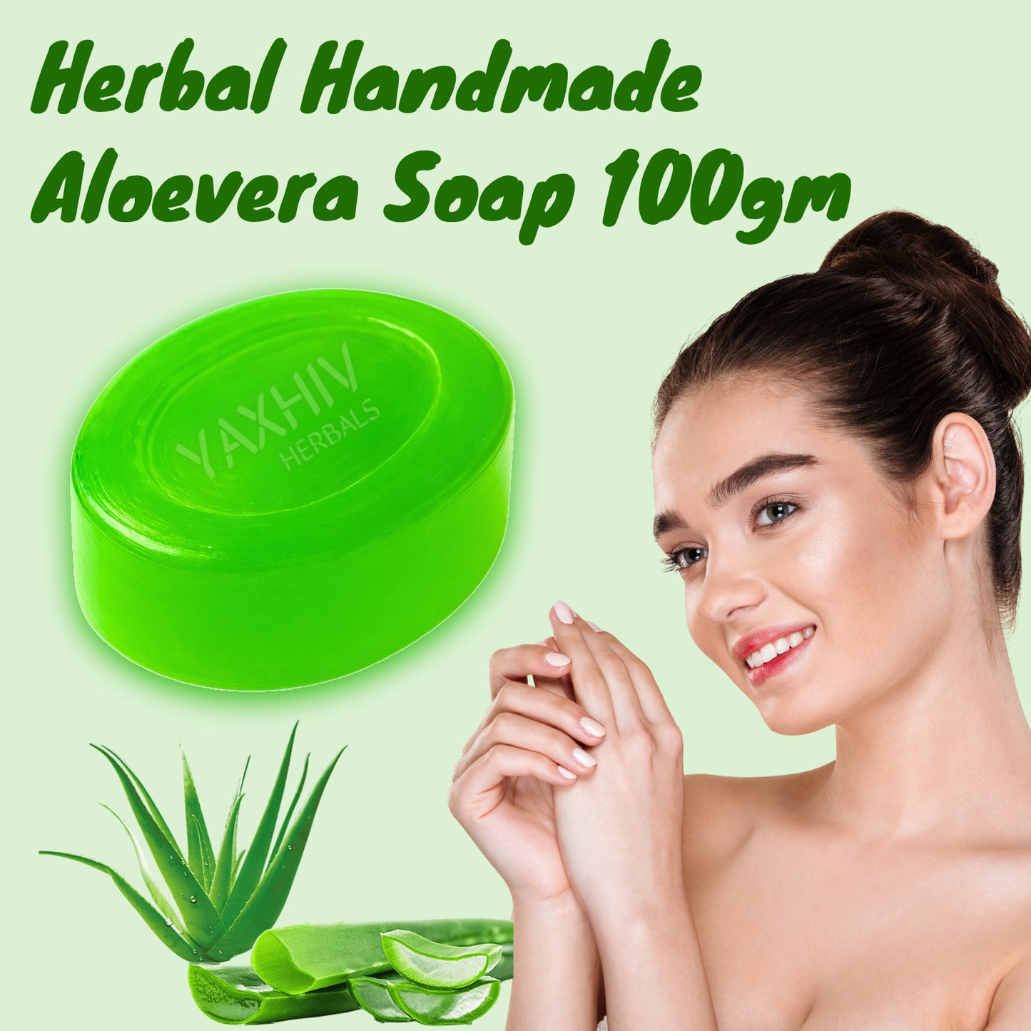 Aloe Vera Herbal Soap 100gm – Gentle & Refreshing Skincare