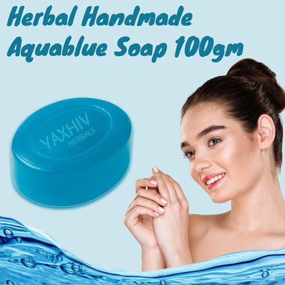 Yaxhiv Herbals Aqua Blue Glycerin Soap 100gm – Refreshing & Gentle Skin Care